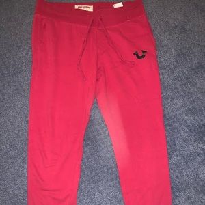 Red True Religion sweatpants